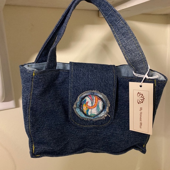 Up-cycled denim had bag - Picture 1 of 3